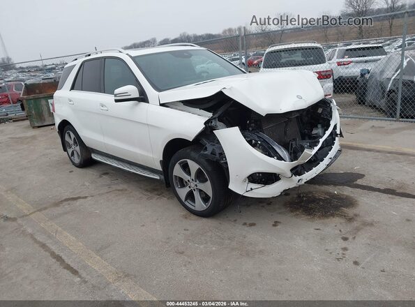 4JGDA5HB2HA814279 2017 MERCEDES-BENZ GLE 350 White Przód prawy