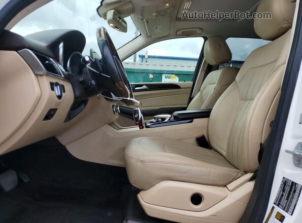 4JGDA5HB2HA872456 2017 MERCEDES-BENZ GLE Белый Вид салона спереди