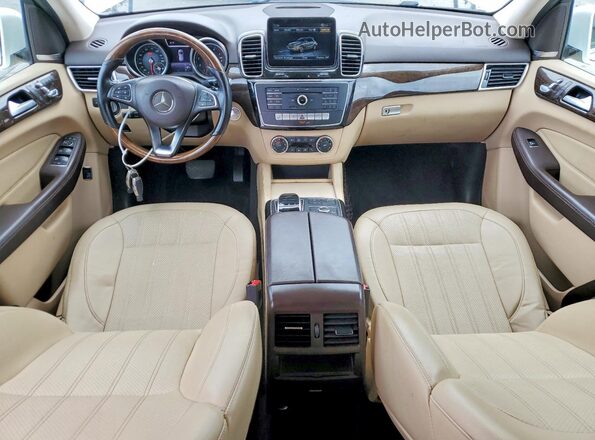4JGDA5HB2HA872456 2017 MERCEDES-BENZ GLE Белый Вид панели приборов
