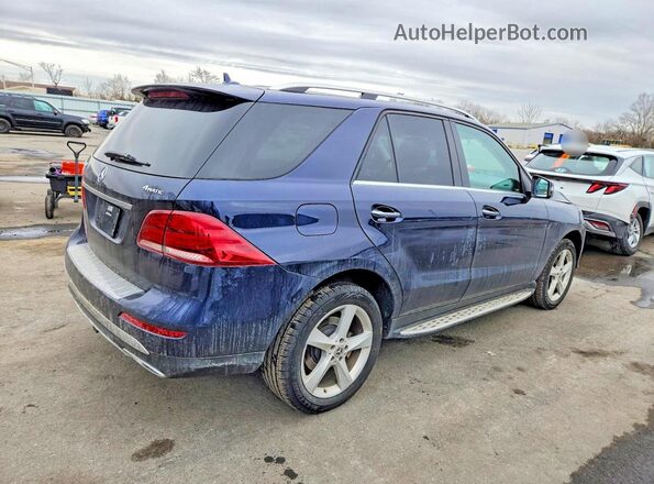 4JGDA5HB4HA971408 2017 MERCEDES-BENZ GLE Синий Задняя правая четверть