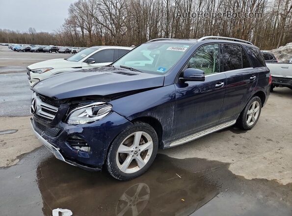 4JGDA5HB4HA971408 2017 MERCEDES-BENZ GLE Синий Передняя левая четверть