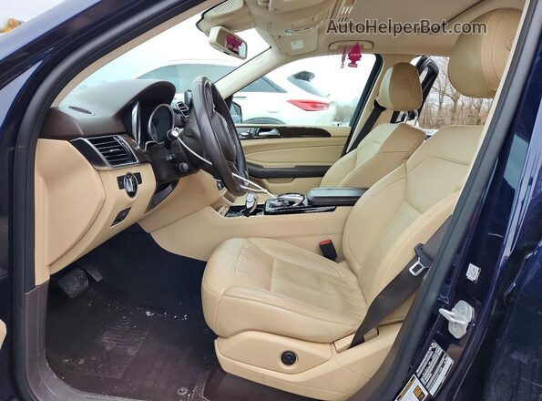 4JGDA5HB4HA971408 2017 MERCEDES-BENZ GLE Синий Вид салона спереди