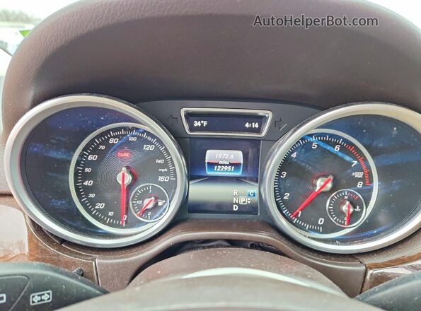 4JGDA5HB4HA971408 2017 MERCEDES-BENZ GLE Синий Вид щитка приборов