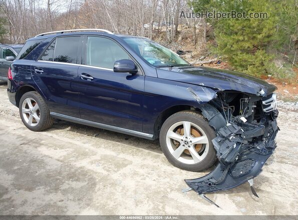 4JGDA5HB5JB038049 2018 MERCEDES-BENZ GLE 350 Blue Передня права чверть