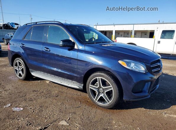 4JGDA5HB5JB203985 2018 MERCEDES-BENZ GLE Синий Передняя правая четверть