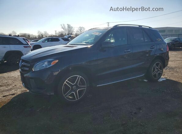 4JGDA5HB5JB203985 2018 MERCEDES-BENZ GLE Синий Передняя левая четверть