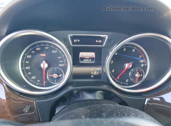 4JGDA5HB5JB203985 2018 MERCEDES-BENZ GLE Синий Вид щитка приборов