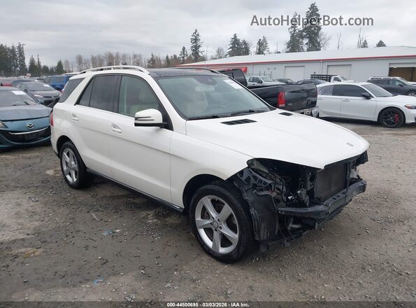 4JGDA5HB7HA832454 2017 MERCEDES-BENZ GLE 350 Белый Передняя правая четверть