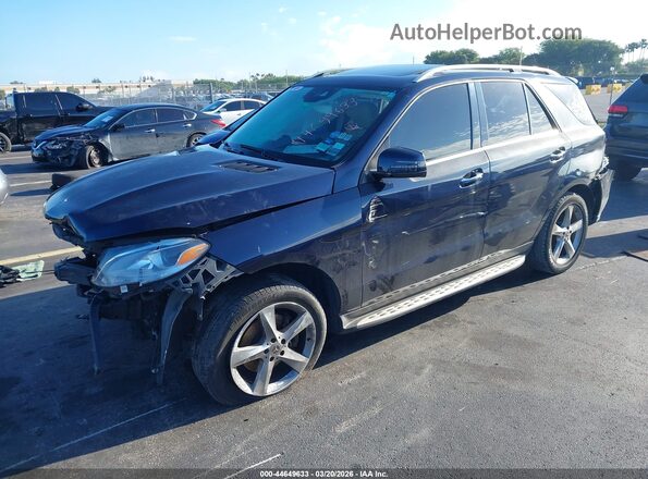 4JGDA5HBXHA918809 2017 MERCEDES-BENZ GLE 350 Синий Передняя левая четверть