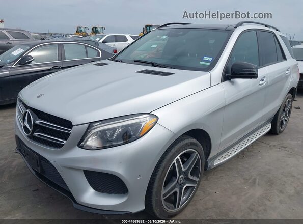 4JGDA5JB3JB086367 2018 MERCEDES-BENZ GLE 350 Серебряный Передняя левая четверть