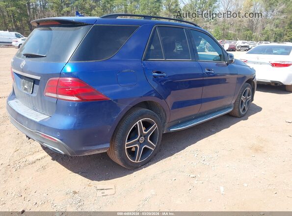 4JGDA5JB6JB181392 2018 MERCEDES-BENZ GLE 350 Синий Задняя правая четверть