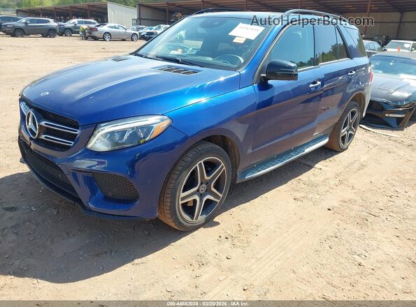 4JGDA5JB6JB181392 2018 MERCEDES-BENZ GLE 350 Синий Передняя левая четверть