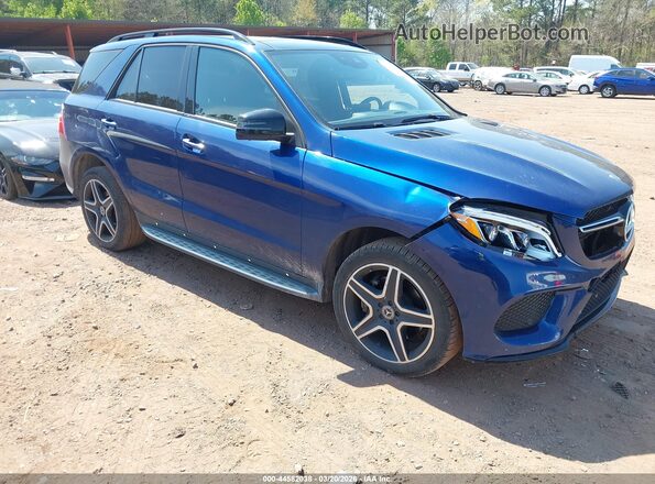 4JGDA5JB6JB181392 2018 MERCEDES-BENZ GLE 350 Синий Передняя правая четверть