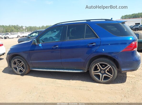 4JGDA5JB6JB181392 2018 MERCEDES-BENZ GLE 350 Синий Панорамный вид салона 360°