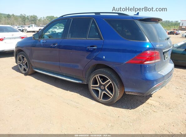4JGDA5JB6JB181392 2018 MERCEDES-BENZ GLE 350 Синий Задняя левая четверть