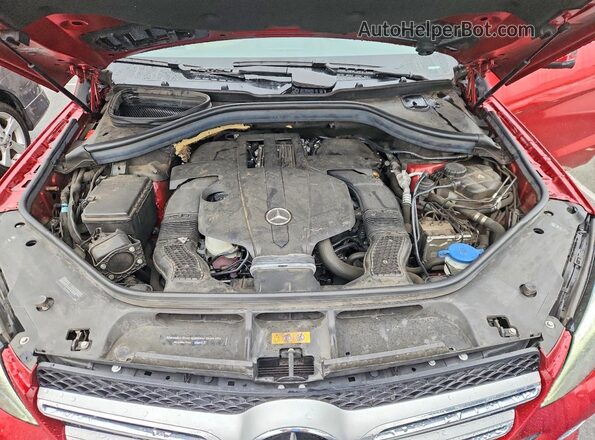 4JGDA6DB9JB147996 2018 MERCEDES-BENZ GLE Красный Вид задней части салона