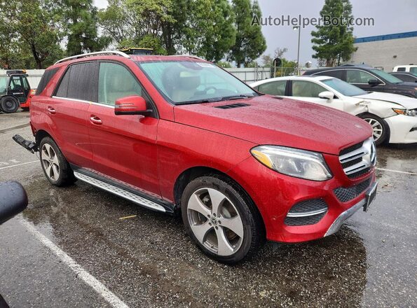 4JGDA6DB9JB147996 2018 MERCEDES-BENZ GLE Красный Передняя правая четверть