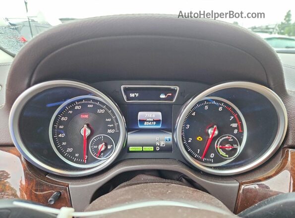 4JGDA6DB9JB147996 2018 MERCEDES-BENZ GLE Красный Вид щитка приборов