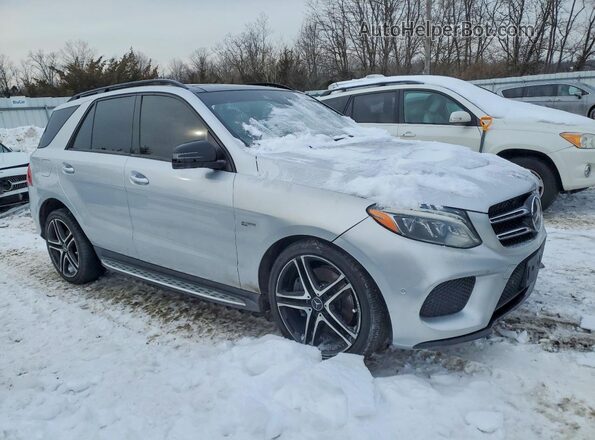 4JGDA6EB8JA999535 2018 MERCEDES-BENZ GLE Серебряный Передняя правая четверть