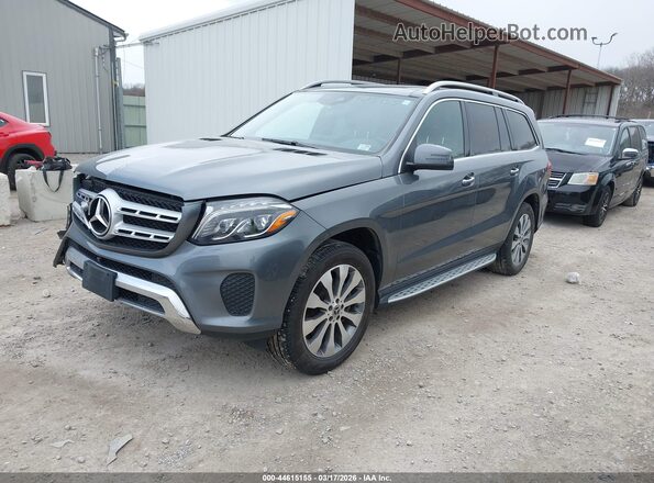 4JGDF6EE2JB022753 2018 MERCEDES-BENZ GLS 450 Серый Передняя левая четверть