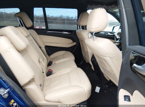 4JGDF6EE3KB183680 2019 MERCEDES-BENZ GLS 450 Blue Widok naklejki z numerem VIN
