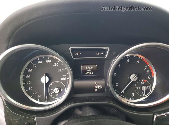 4JGDF6EE5GA706307 2016 MERCEDES-BENZ GL-CLASS Черный Вид щитка приборов