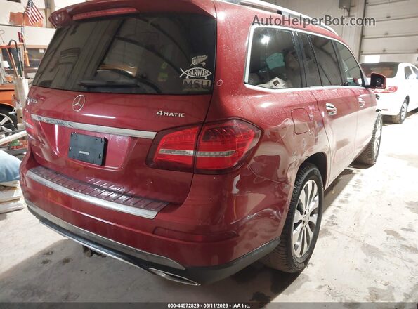 4JGDF6EE8HA856977 2017 MERCEDES-BENZ GLS 450 Красный Задняя правая четверть