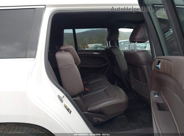 4JGDF6EE9KB219873 2019 MERCEDES-BENZ GLS 450 White VIN კოდის სტიკერის ხედი