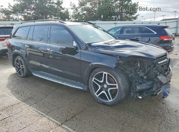 4JGDF7DE2HA827904 2017 MERCEDES-BENZ GLS Черный Передняя правая четверть