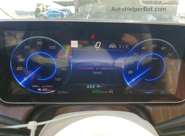 4JGDM2EB8PA005894 2023 MERCEDES-BENZ EQS White Instrument cluster view