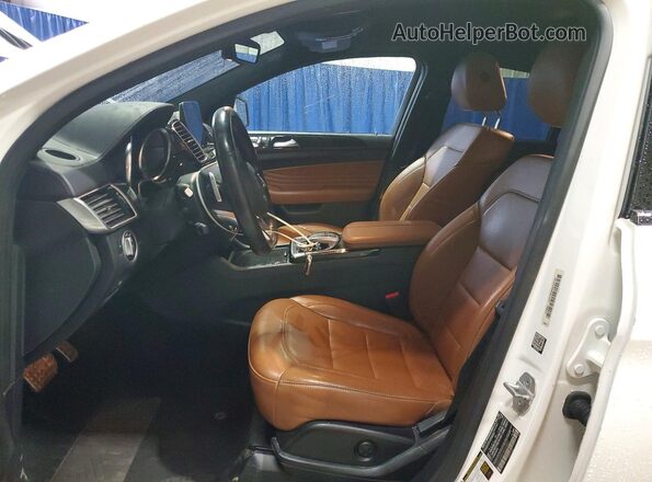 4JGED6EBXHA062837 2017 MERCEDES-BENZ GLE Белый Вид салона спереди