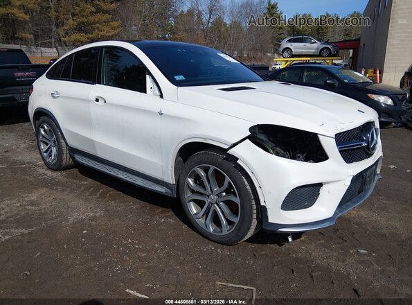 4JGED6EBXHA072705 2017 MERCEDES-BENZ AMG GLE 43 COUPE Белый Передняя правая четверть