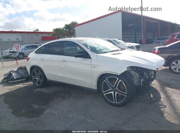 4JGED6EBXKA153484 2019 MERCEDES-BENZ AMG GLE 43 COUPE Белый Передняя правая четверть