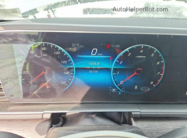 4JGFB4JB9NA734838 2022 MERCEDES-BENZ GLE Серебряный Вид щитка приборов