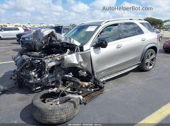4JGFB4JE2MA509637 2021 MERCEDES-BENZ GLE 350 Серебряный Передняя левая четверть