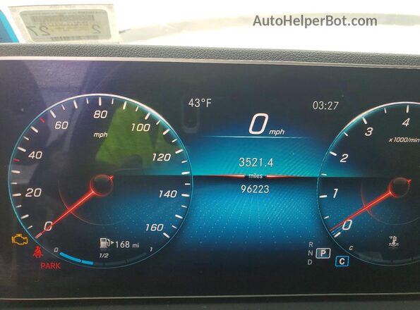 4JGFB4KB2LA073679 2020 MERCEDES-BENZ GLE White Vista del cuadro de instrumentos