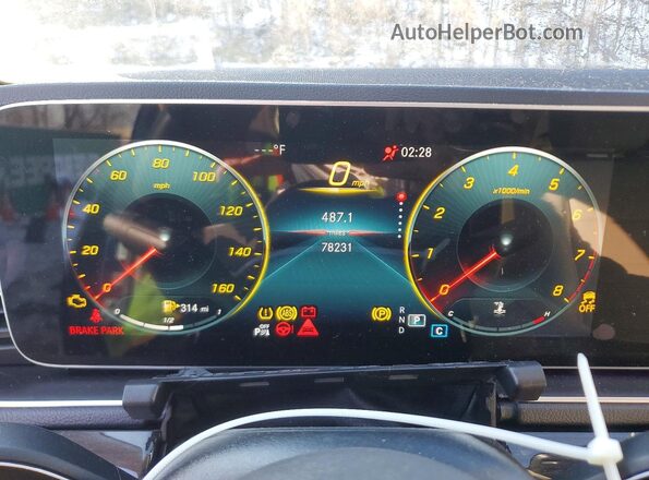 4JGFB4KB8NA829101 2022 MERCEDES-BENZ GLE Синий Вид щитка приборов
