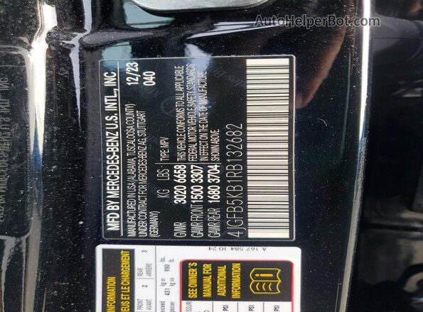 4JGFB5KB1RB132682 2024 MERCEDES-BENZ GLE Black Vista del compartimento del motor