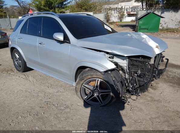 4JGFB5KBXMA323130 2021 MERCEDES-BENZ GLE 450 Серебряный Передняя правая четверть