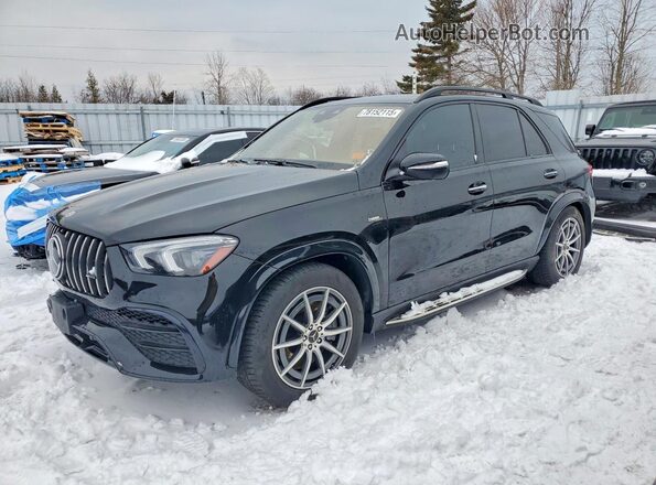 4JGFB6BE6MA502085 2021 MERCEDES-BENZ GLE Черный Передняя левая четверть