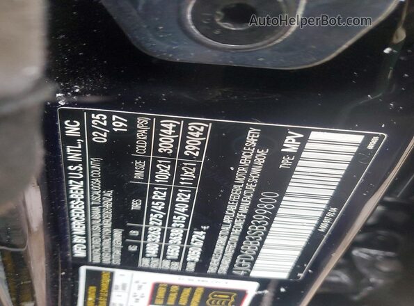 4JGFD6BB3SB399800 2025 MERCEDES-BENZ GLE Черный Панорамный вид салона 360°