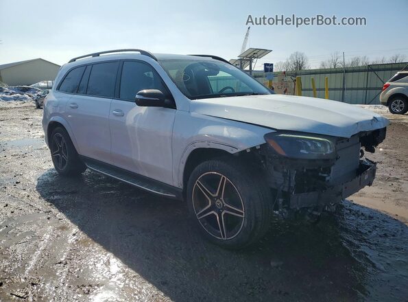 4JGFF8GE2MA487612 2021 MERCEDES-BENZ GLS Белый Передняя правая четверть