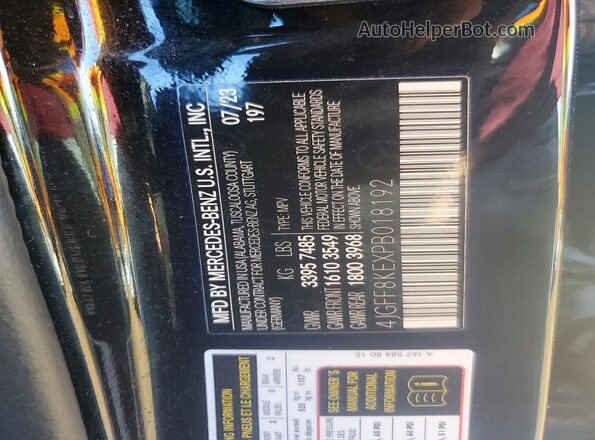 4JGFF8KEXPB018192 2023 MERCEDES-BENZ GLS Black Vista del compartimento del motor
