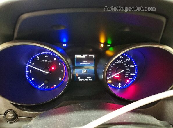 4S3BNAC60H3068843 2017 SUBARU LEGACY Синий Вид щитка приборов