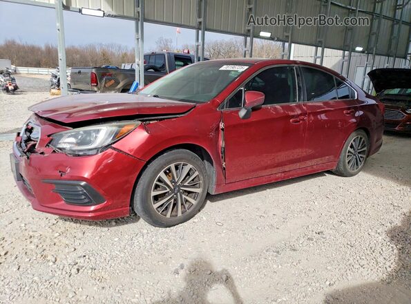 4S3BNAD67J3040395 2018 SUBARU LEGACY Красный Передняя левая четверть