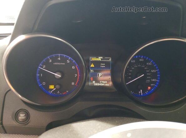 4S3BNAD67J3040395 2018 SUBARU LEGACY Красный Вид щитка приборов