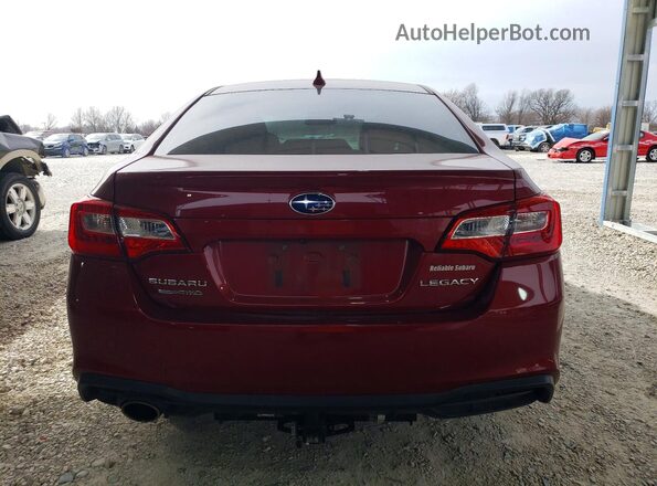 4S3BNAD67J3040395 2018 SUBARU LEGACY Красный Вид сзади