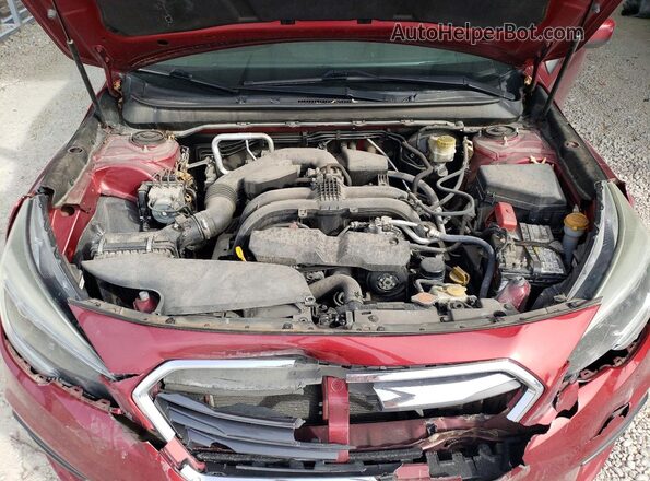 4S3BNAD67J3040395 2018 SUBARU LEGACY Красный Вид задней части салона