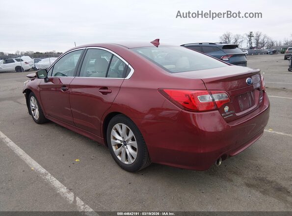 4S3BNAD6XH3015307 2017 SUBARU LEGACY Красный Задняя левая четверть