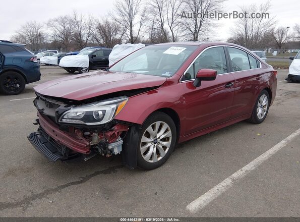 4S3BNAD6XH3015307 2017 SUBARU LEGACY Красный Передняя левая четверть